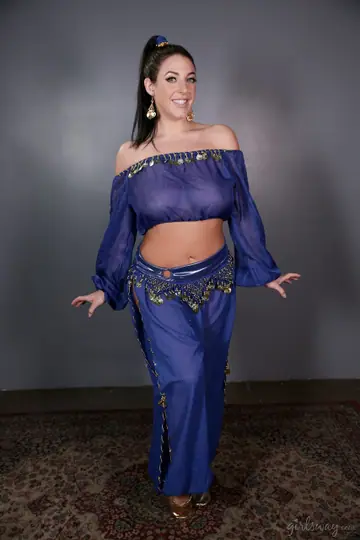 Angela White – Tattooed Brunette MILF Shows Her Big Natural Tits