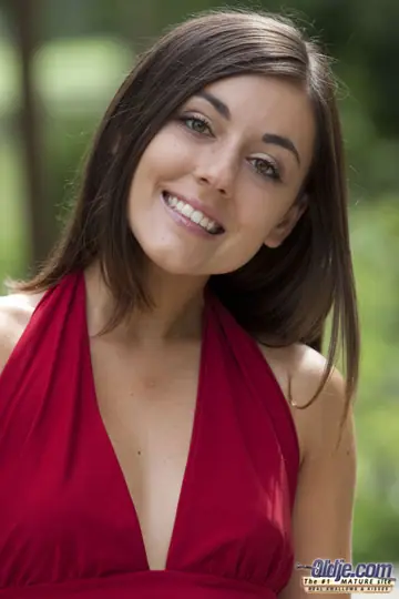 Brunette in Panties Sucks and Rides Outdoors at a Wedding