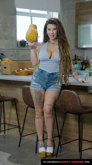 Indica Flower – Petite Curvy MILF Takes a Cumshot on Her Big Tits