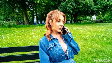 Zoe Grey – Curvy Redhead MILF Flashes Her Tits and Fucks Outdoors
