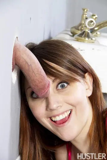 Nickey Huntsman – Petite Redhead Sucks Cock at the Gloryhole for a Facial