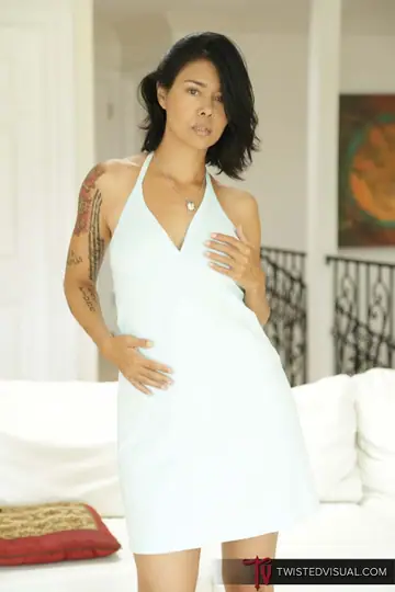 Dana Vespoli – Thick Asian MILF in a Dress and Heels Flaunts Her Round Ass