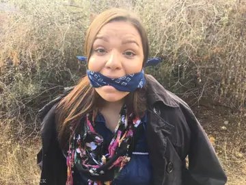 Sofia Lee – Curvy Czech Brunette Rope Bound and Cleave Gagged in Boots Outdoors