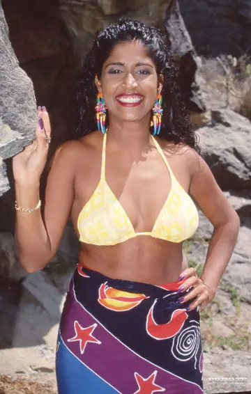 Busty Indian Woman in a Bikini Gets Gangbanged Outdoors