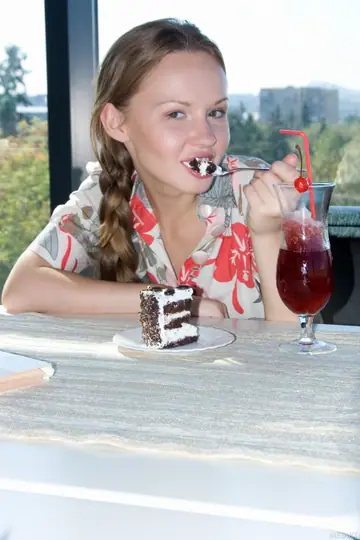 Blonde Russian Woman Strips and Spreads Outdoors at a Hotel