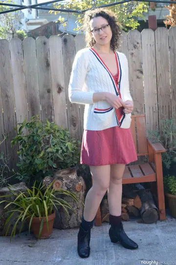 Lilith Luxe – Petite Hairy Brunette Strips Out of Her Dress Outdoors