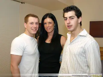 Tall Mature Woman Joins Two Men for a Bisexual Threesome