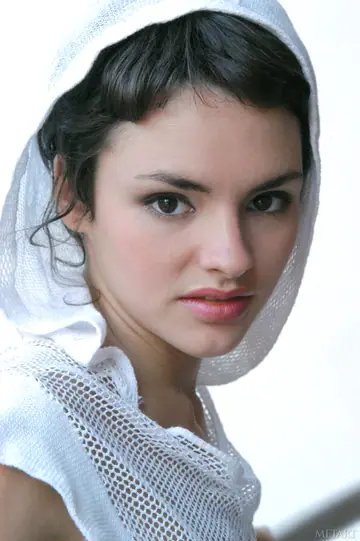 Hairy Brunette Shows Her Bush by the Pool