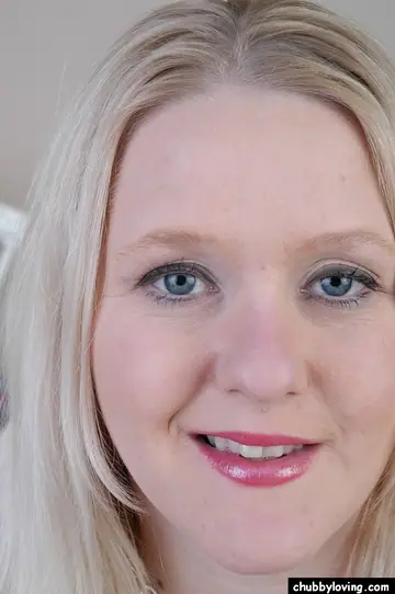 Chubby Mature Blonde Undresses and Spreads Her Shaved Pussy