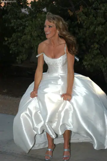 Shayla LaVeaux – Petite Blonde MILF Fucks in a Wedding Dress in the Kitchen