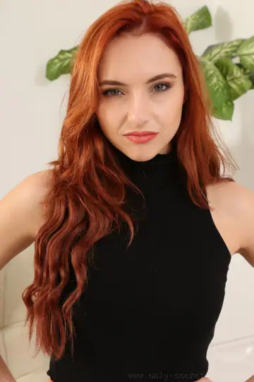 Sophia Blake – Slim British Redhead Strips Out of Her Uniform in the Office