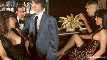 Hairy Women Suck Cocks and Get Facials in Vintage Orgy