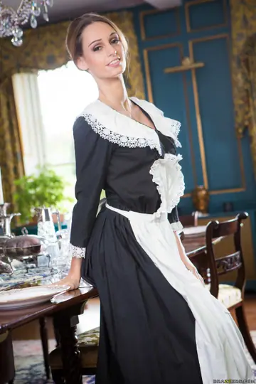 Erica Fontes – French MILF with Big Tits Strips Off Her Maid Uniform