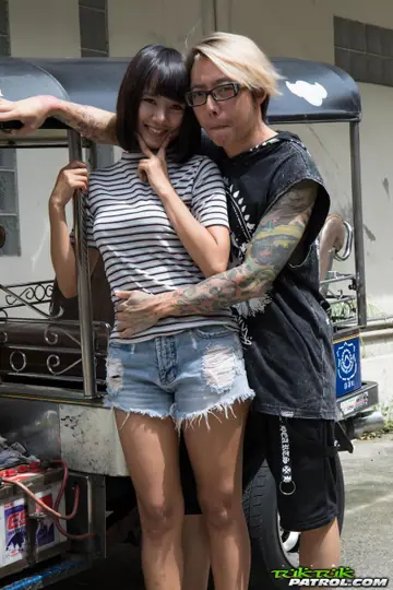 Thai Brunette in Glasses Spreads Her Trimmed Pussy