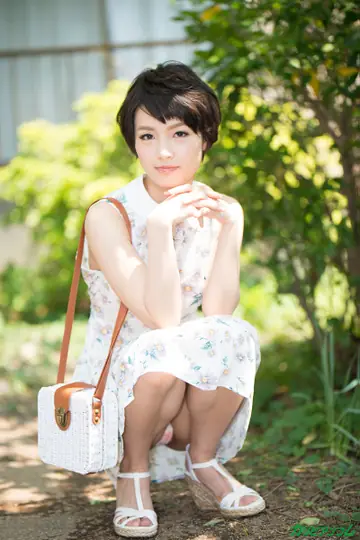 Japanese Brunette Sucks Cock and Gets Fucked Outdoors in a Skirt