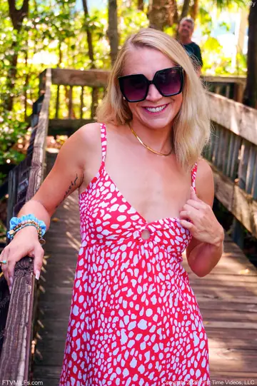 Slim Blonde MILF Strips Naked and Uses a Toy on a Public Beach