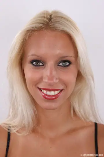 Slim Czech Blonde Strips Off Her Thong for a Casting to Show Her Tan Lines