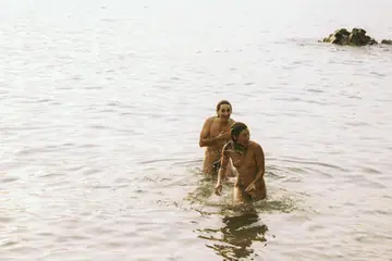 Julia Roca – Brunette Gets Fucked Doggy Style on the Beach