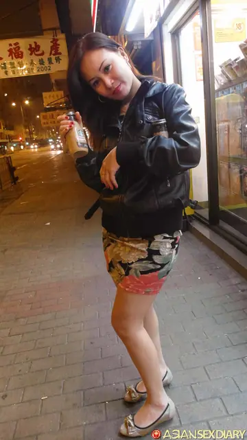 Tall Asian Woman Keeps Her Skirt On for Doggy Style Anal Sex