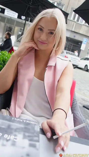 Cayla Lyons – Petite Czech Blonde Undresses Outdoors for POV Sex