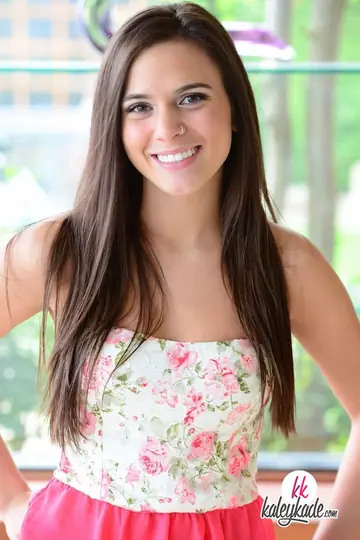 Kaley Kade – Brunette with Pierced Nipples Fingers and Uses a Dildo in Panties