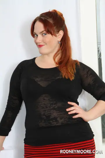 Tall Redhead MILF Strips in Heels