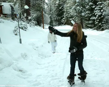 Penny Flame – Tall Blonde MILF in Glasses and Boots Strips Outdoors