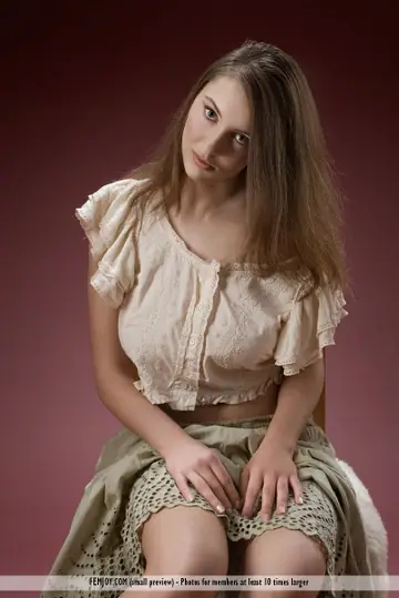 Ashley Spring – Tall European Brunette Shows Her Big Natural Tits in a Skirt