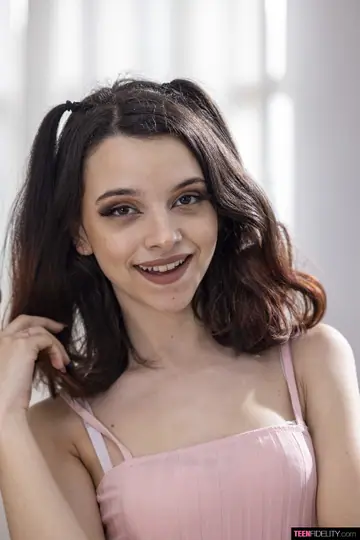 Ohana Petite – Petite Tattooed Brunette Strips Out of Her Lingerie and Bares Her Ass