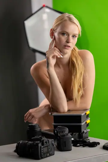 Casey Nohrman – Tall Hungarian Blondes Strip to Panties for Lesbian Sex