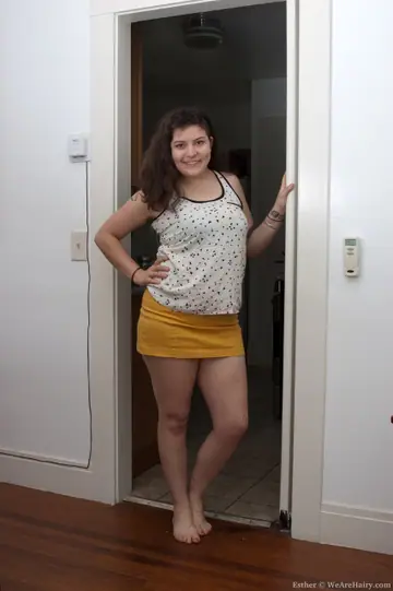 Curly BBW with Big Tits Spreads Her Hairy Pussy