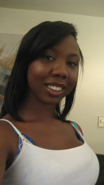 Ebony Beauty Strips for Selfies and Shows Her Boobs