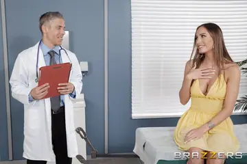 Desiree Night – Busty Brunette Fucks a Doctor and Takes a Facial