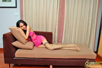 Thick Trans Brunette Kisses Her Partner and Gets Fucked