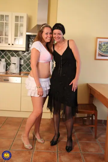Ingrid D – Tanned European MILFs Strip and Have Lesbian Sex