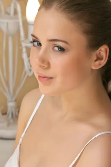 Emily B – British Brunette in the Bathroom Shows Skirt and Big Tits