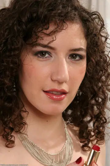 Sativa Verte – Curly Brunette Strips and Shows Her Hairy Bush