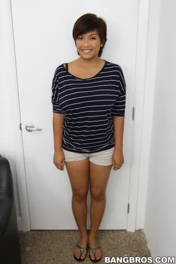 Reina Lee – Short-Haired Latina Auditions in Lesbian Threesome