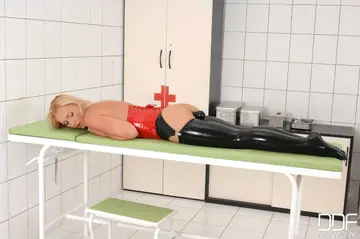 Kathia Nobili – Blonde Czech MILF in Latex Uniform Takes Anal from Her Doctor