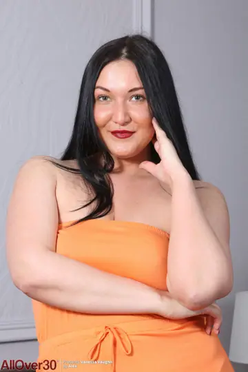Vanessa Vaughn – Curvy Asian MILF Strips Out of Her Dress and Panties