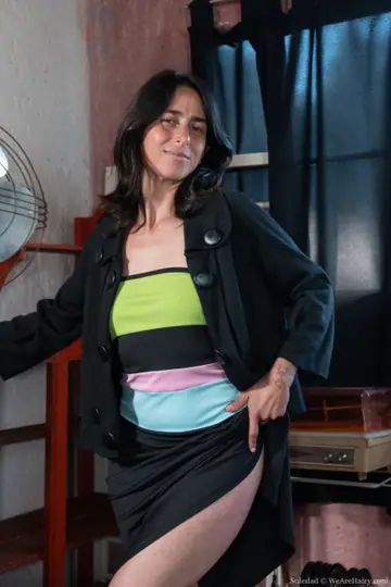 Soledad – Mature Latina Undresses to Reveal Her Small Tits and Hairy Pussy