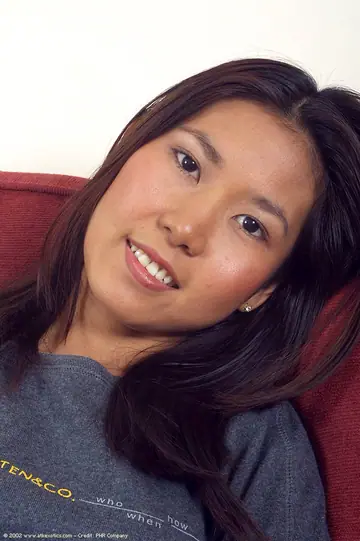 Luxi – Asian Brunette Reveals Her Shaved Pussy Up Close