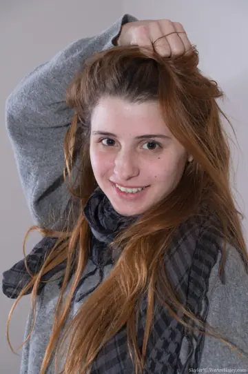 Clara D – Thick Redhead with Big Tits Fingers Her Hairy Pussy in the Bedroom