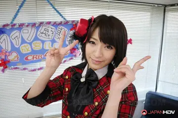 Ruri Narumiya – Japanese Brunette in Uniform and Socks Takes Gangbang and Cum on Her Ass