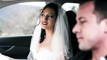 Bella Rolland – Tall Busty Bride Sucks Cock, Takes Anal Doggy and a Facial on Her Wedding Day