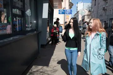 Veronica Snezna – Russian Lesbians in Jeans Finger and Toy Each Other Outdoors