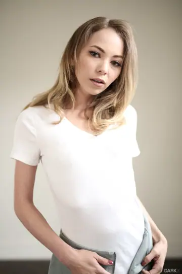 Angel Smalls – Petite Pale Blonde Removes Her Pantyhose for BBC Anal Doggy Style