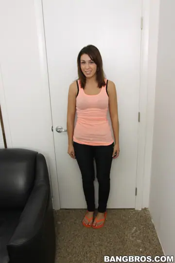 Ava Alvares – Brunette Latina MILF Strips Out of Her Lingerie and Socks