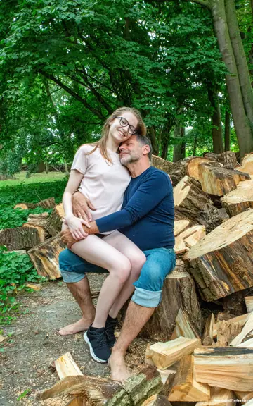 Skinny Blonde in Glasses Gets Ass Fucked Doggy Style Outdoors