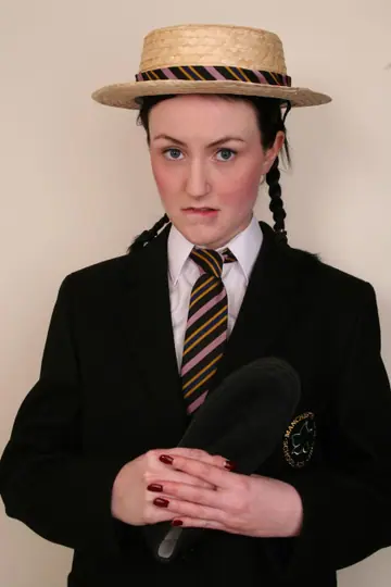 British PAWG in Uniform Gets Spanked and Paddled